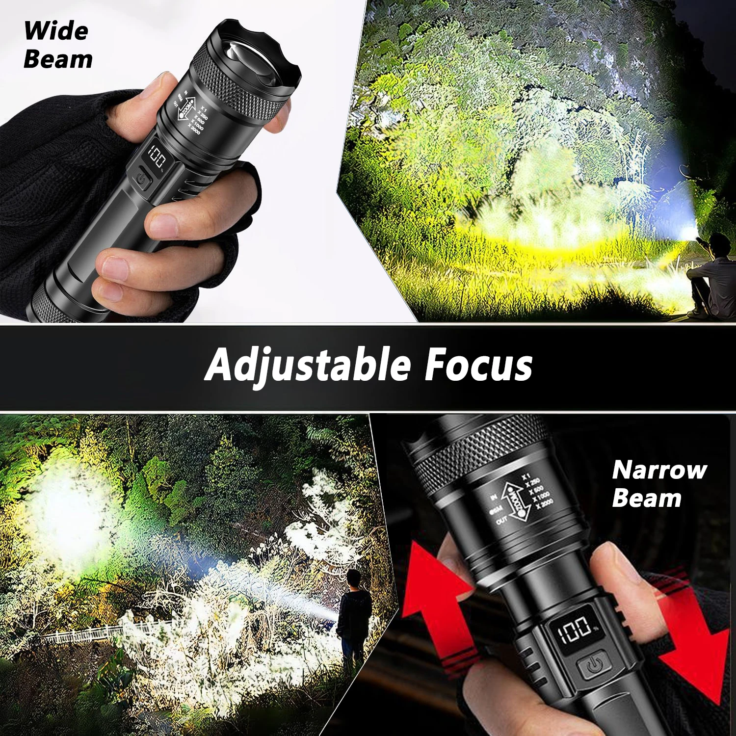 Ultra Bright LED Flashlight 20 - Zinc Outdoor Lighting ulasan dan harga