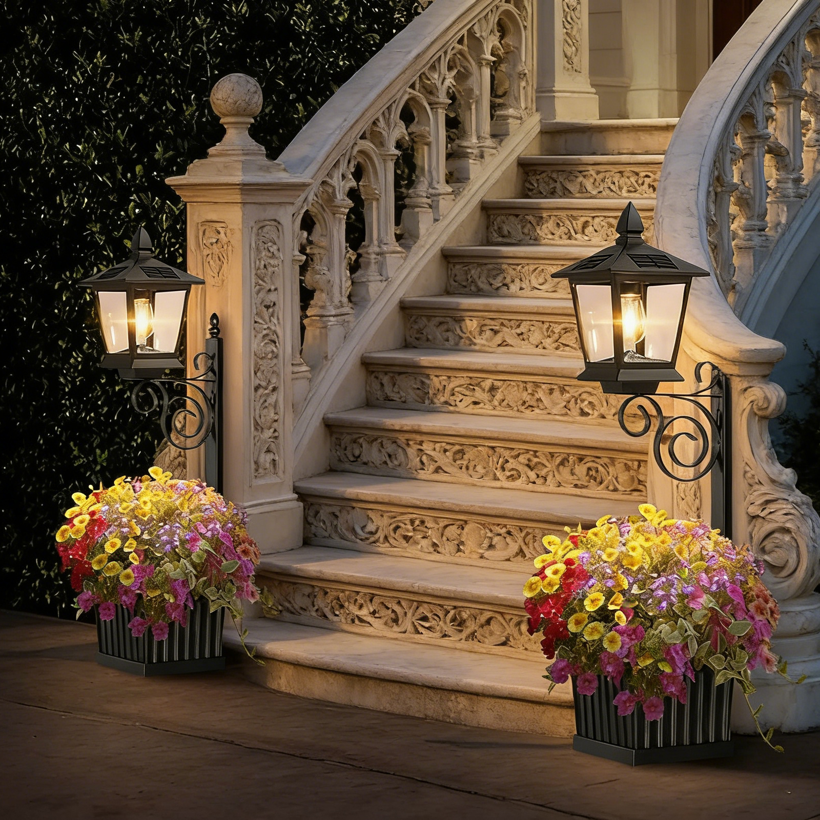 2-in-1 Solar Planter Lamp 8-10 - Outdoor Lighting Front Yard ulasan dan harga