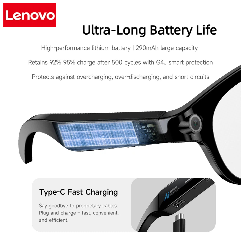 Lenovo AI Smart Glasses 8K HD  - Outdoor Lighting Video ulasan dan harga