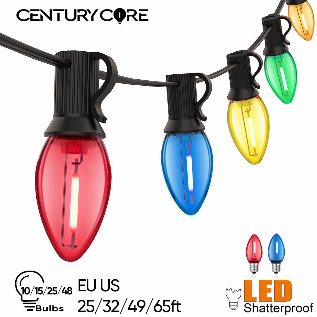 Plastics C7 Street Garland E12 - Outdoor Lighting Uk ulasan dan harga