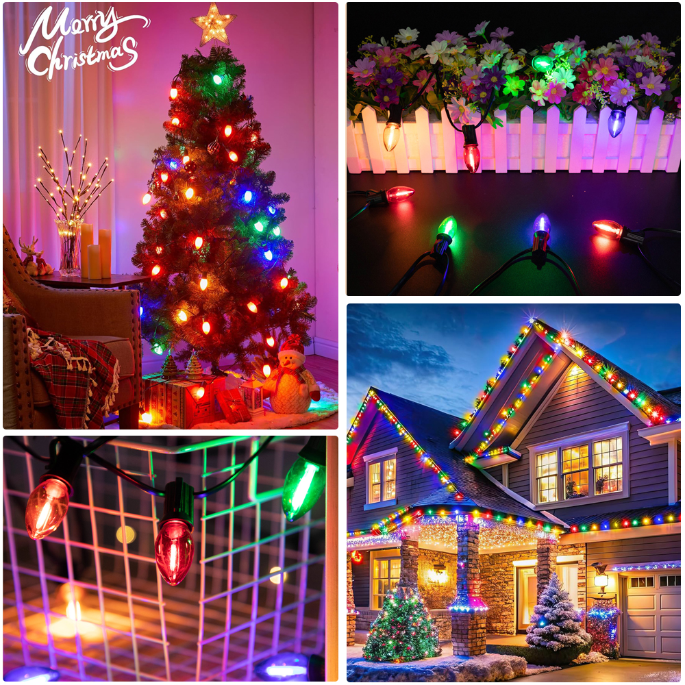 Plastics C7 Street Garland E12 - Outdoor Lighting Uk ulasan dan harga