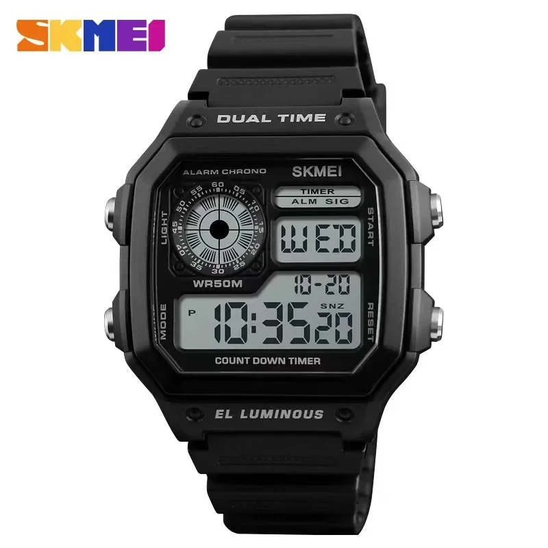 SKMEI 1299 Fashion Men PU Stra - Outdoor Lighting Zones ulasan dan harga