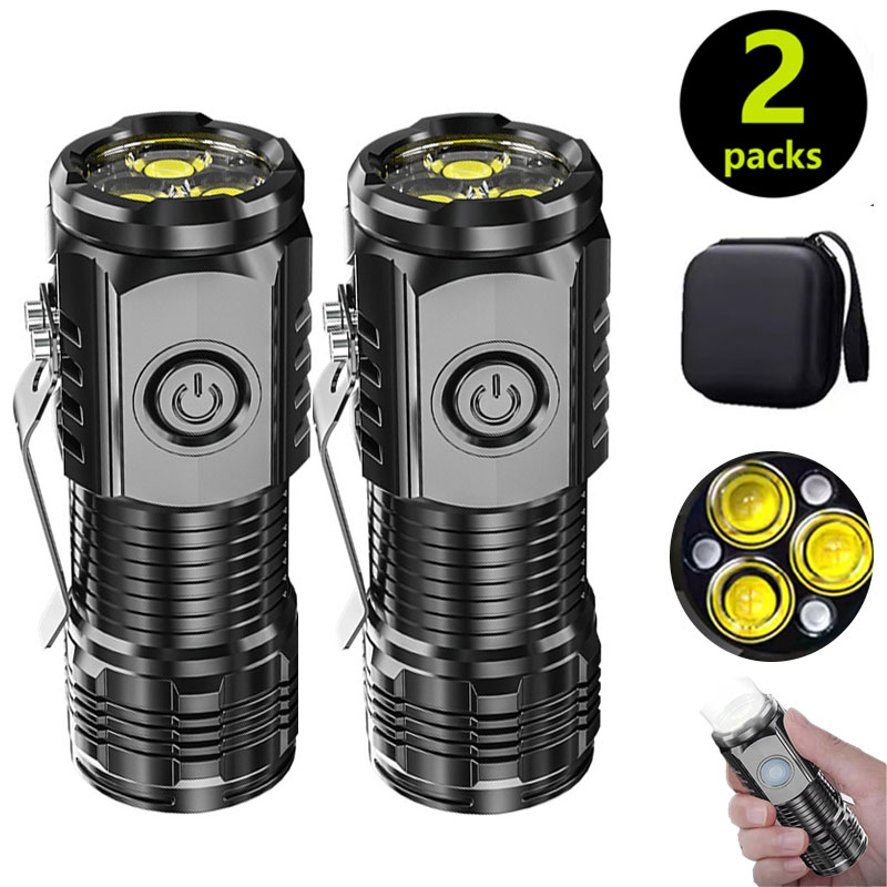 Mini 3LED Flashlight With Pen  - Outdoor Lighting Quality ulasan dan harga