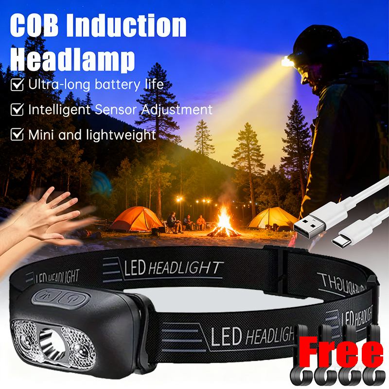 Strong Light Headlamp Portable - Outdoor Lighting Sensor ulasan dan harga
