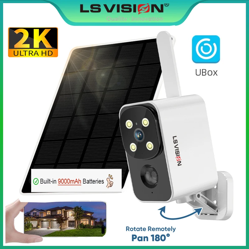 LS VISION Outdoor Solar Camera - Outdoor Lighting Video ulasan dan harga