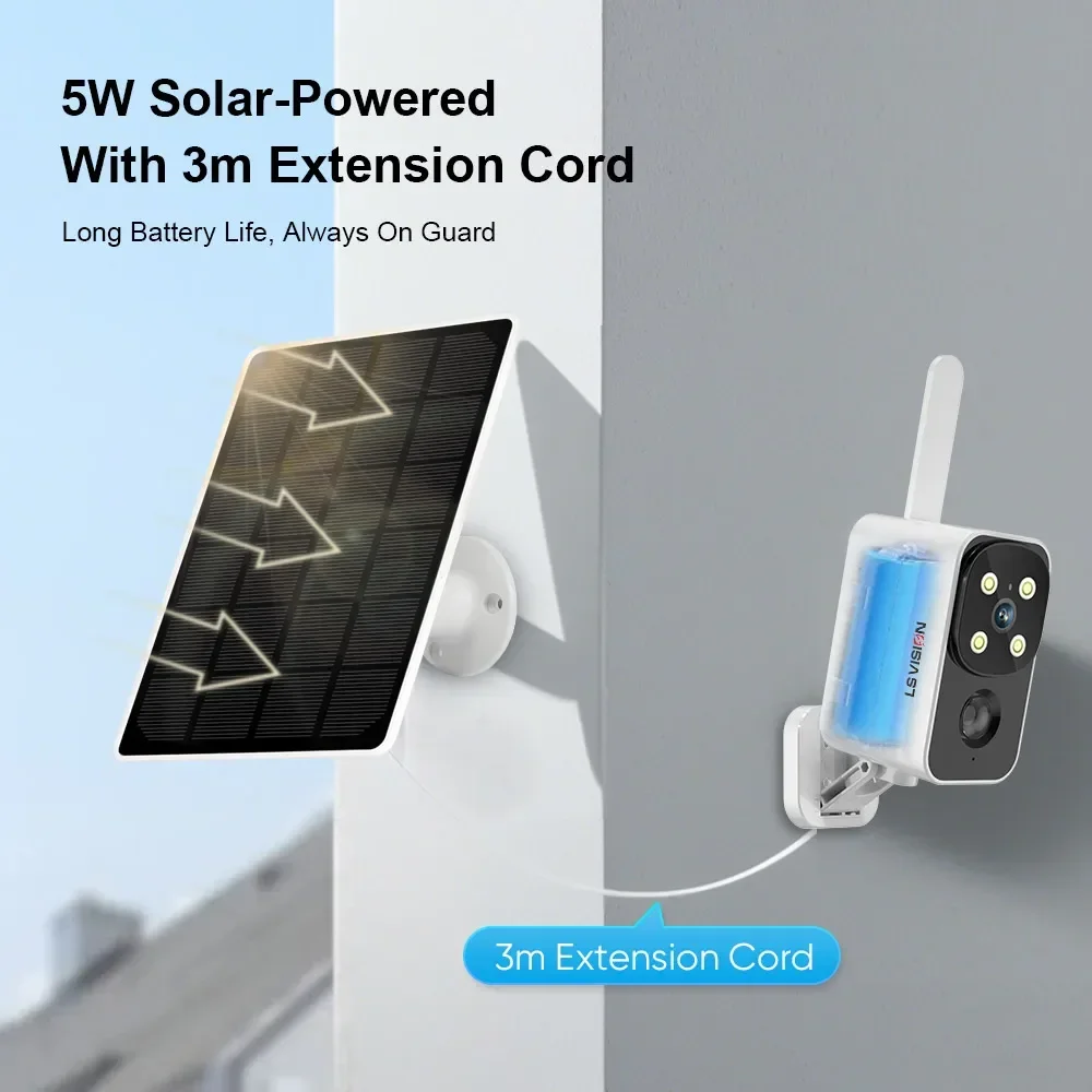 LS VISION Outdoor Solar Camera - Outdoor Lighting Video ulasan dan harga