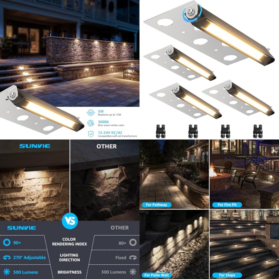 7 Inch Hardscape Lighting 5W L - Outdoor Lighting For Steps ulasan dan harga