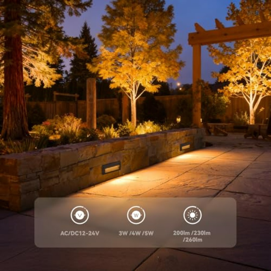 5W/4W/3W Dimmable 5CCT Low Vol - Outdoor Lighting For Steps ulasan dan harga