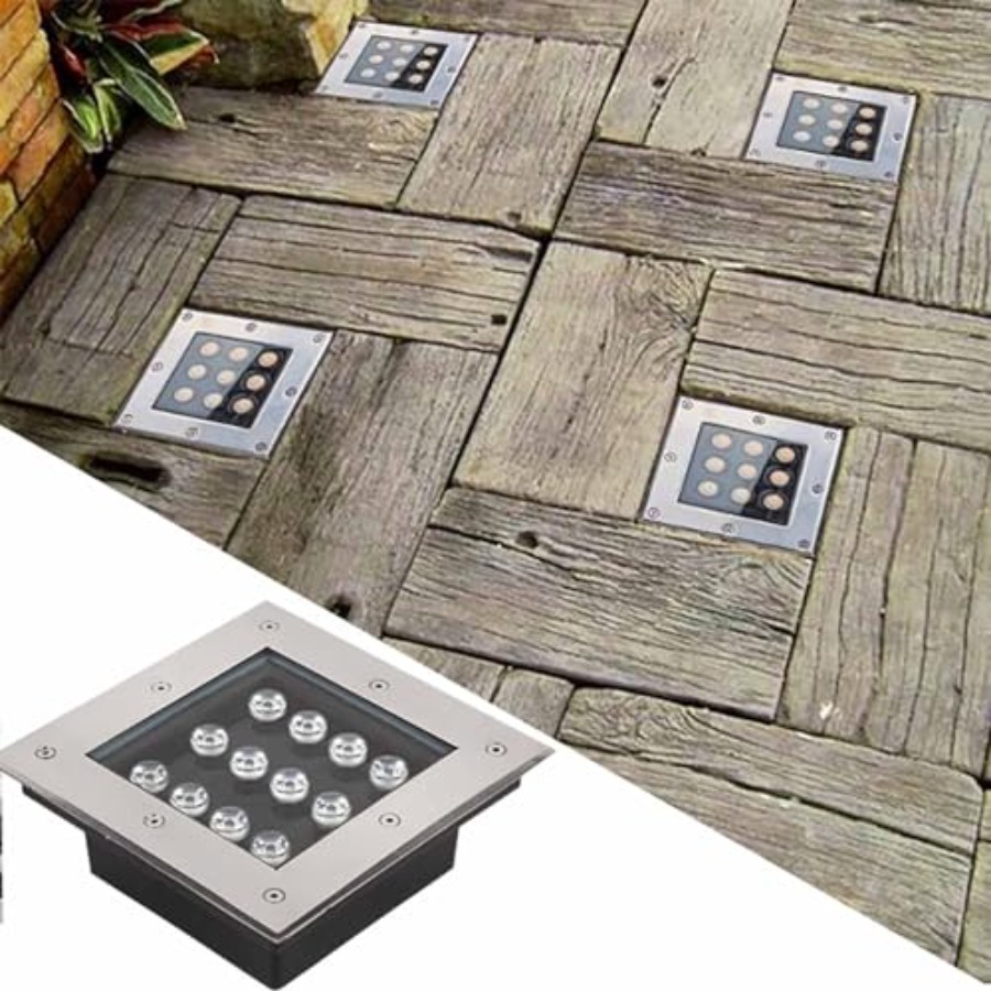 Led Buried Lights - Square Out - Ground Light Recessed ulasan dan harga