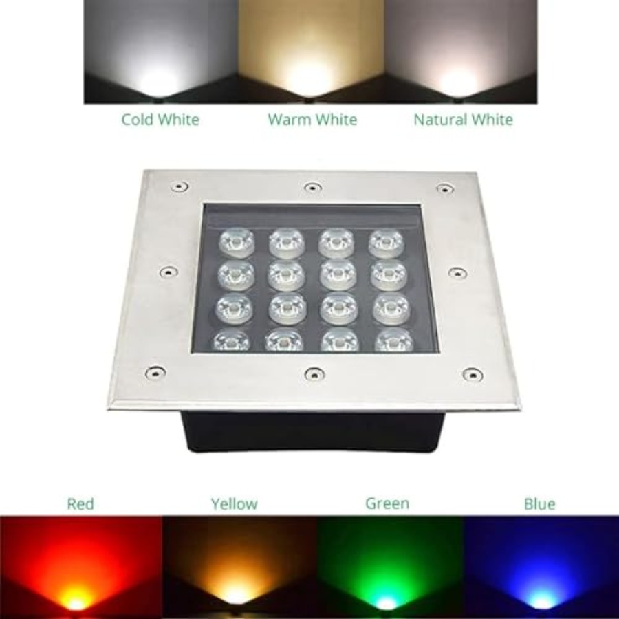 Led Buried Lights - Square Out - Ground Light Recessed ulasan dan harga