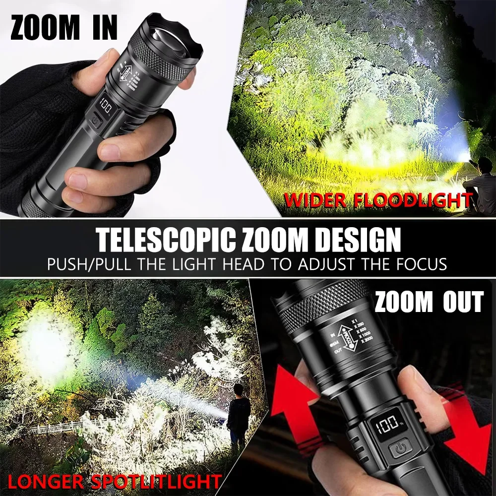 Rechargeable LED Flashlight Zo - Outdoor Lighting Quality ulasan dan harga
