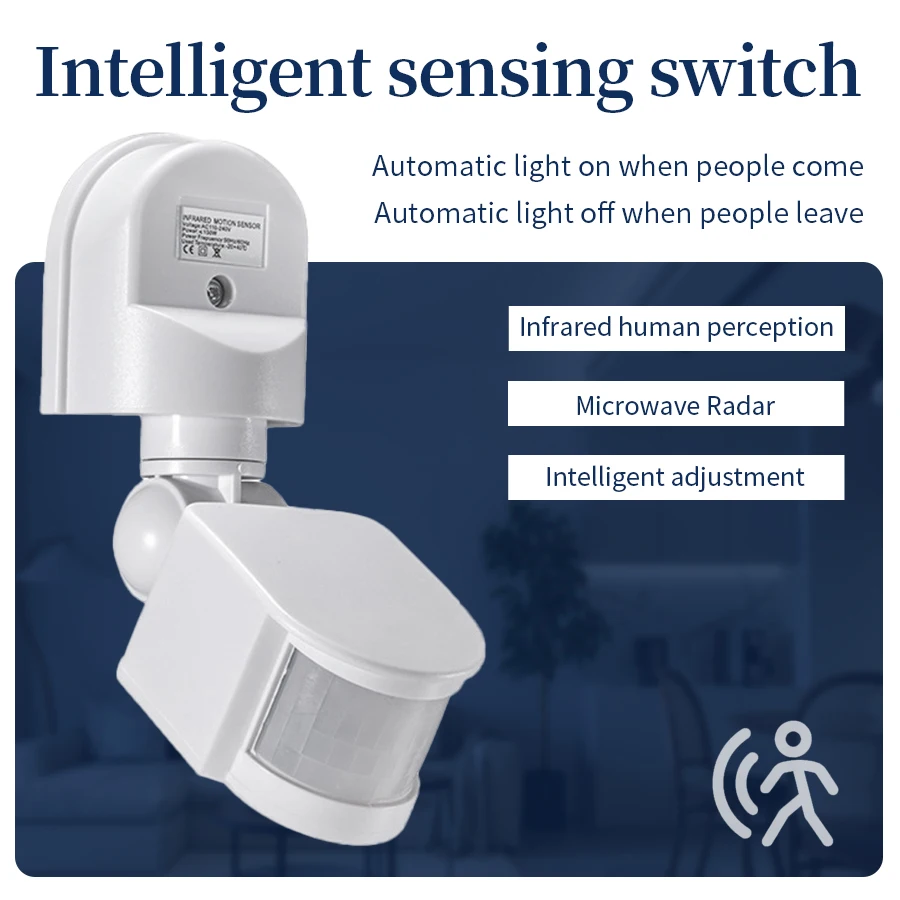 100-240V 12V PIR Motion Sensor - Outdoor Lighting For Steps ulasan dan harga