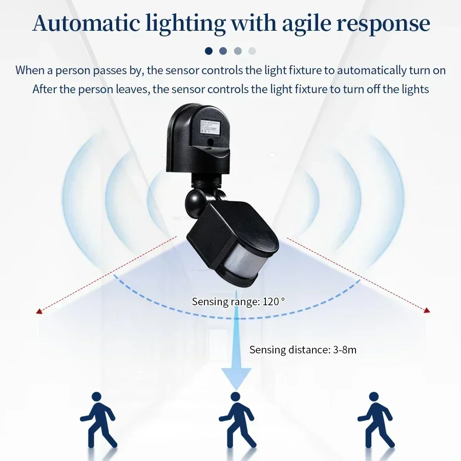 100-240V 12V PIR Motion Sensor - Outdoor Lighting For Steps ulasan dan harga