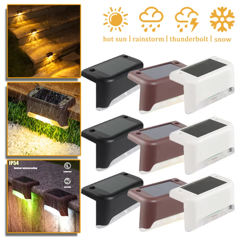 Outdoor Solar Step Lights Warm - Outdoor Lighting For Steps ulasan dan harga