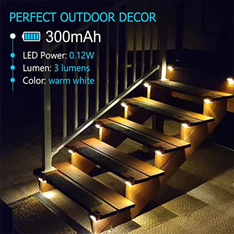 Outdoor Solar Step Lights Warm - Outdoor Lighting For Steps ulasan dan harga