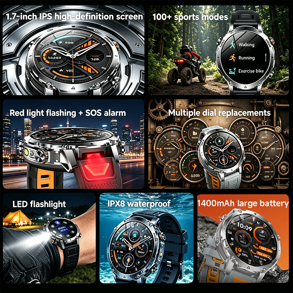 2026New Military Sports Smart  - Outdoor Lighting Japanese ulasan dan harga