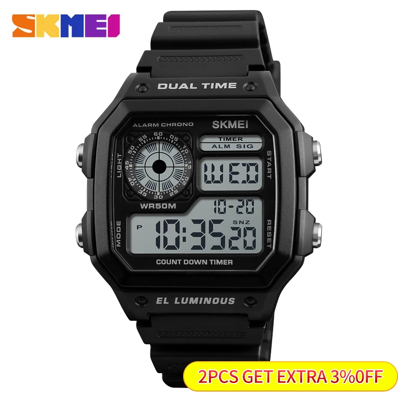Skmei  Fashion Men PU Strap Mu - Outdoor Lighting Zones ulasan dan harga