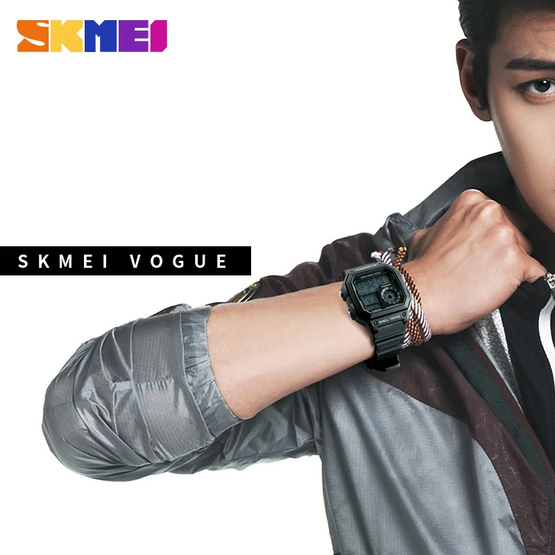 Skmei  Fashion Men PU Strap Mu - Outdoor Lighting Zones ulasan dan harga