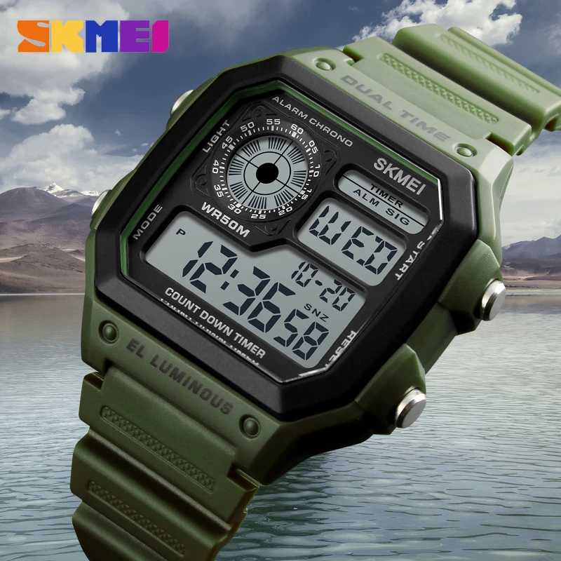 Skmei  Fashion Men PU Strap Mu - Outdoor Lighting Zones ulasan dan harga